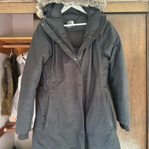 The North Face Women's Black down parka